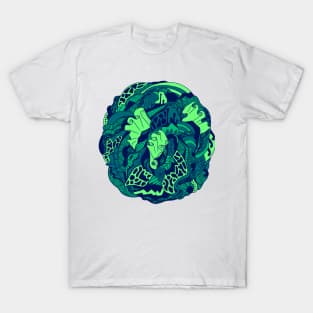 Ngreen Abstract Wave of Thoughts No 1 T-Shirt